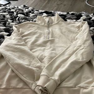 Women light yellow sweater